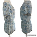 Lovers + Friends Anchored Down Mini Dress V Neck Watercolor Embroidered Medium Photo 9