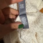 Aerie  White/Cream Cableknit Oversized Pullover  Photo 5