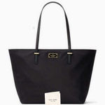 Kate Spade NEW -  “Wilson Road Margareta” Beautiful Black Nylon Large Tote Bag ♠️ Photo 0