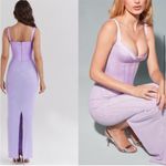 House Of CB  S A-C‎ 'Breeze' Orchid Satin Corset Maxi Dress NWOT Photo 12