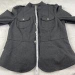 INC INTERNATIONAL CONCEPTS Women's Military Style Ponte Knit Jacket Large Gray Photo 6