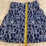 Lilly Pulitzer  Skirt size S BNWOT elastic waist length 20” blue and white design Photo 5