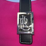 Ralph‎ Lauren Hot Pink Thick Nylon And Leather Shoulder Bag Photo 12