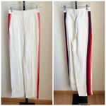Sandro  White Side Stripe Trouser Pants Size 36 Photo 1