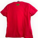 Crocs  Medical Apparel scrubs short sleeve pink coral V-neck figs pullover top XS Photo 2