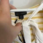 Coco + Carmen Yellow & White Striped Drawstring Hooded Tunic Shirt Sz S/M Photo 3