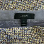J.Crew Purple Gold Metallic Tweed Gold Zipper Pencil Skirt 8 Photo 3