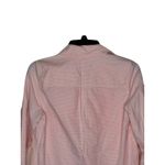 J.Crew Women's Top Shirt Embroidered Striped Long Cuffed Sleeve Button Pink XS Orange Photo 9