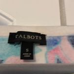 Talbots ‎ Women's Floral Square Neck Short Sleeve Knit Sweater Top Size S Photo 3