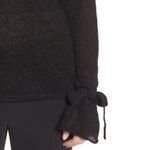 🆕 Lewit NWT Large L Sweater Black Gold Metallic NEW Photo 6