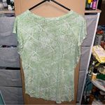 2/$10 BASICS TOPS BUNDLE Palm Tree Pattern Shirt Green Size L Photo 2