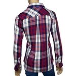 Rails  Women’s Size S Red White & Navy Blue Plaid Long Sleeve Button Up Shirt Photo 2