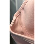 Athleta  Pink Seamless Ribbed Comfort Bra Size Large Sporty Activewear Photo 2
