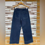 SIDELINE DUAL POCKET FRONT WIDE LEG JEANS SMALL Blue Size 25 Photo 6