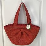 Kate Spade  New York x Target Red Raffia Bow Tote Bag NWT Photo 0