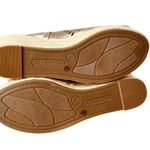 Liz Claiborne NWT Hanalei Gold Laser Cutout Wedge Sandals Sz 7M Photo 6