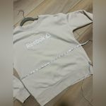 Reebok Women’s Cream Crew Neck Sweatshirt Photo 3