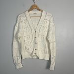 Sundance  cream knit Aveline cardigan button front READ Photo 1