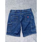 Dickies  Women's Carpenter Short Blue Denim Relaxed Pocket Hammer Loop Sz 18‎ Photo 1