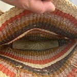 Tote Artisan Straw Tote with Wooden Animal Details Brown Photo 4