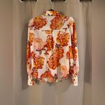 Source Unknown No Brand Floral Button-Up Blouse Photo 5