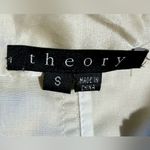 Theory  Pearlized Gold Cinch-Waist Zip Cropped Jacket Hidden Hood Sz S🧡 Photo 13