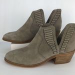 Vince Camuto  Women's Pevista Taupe Suede Leather Ankle Boots Bootie Photo 0