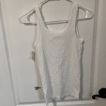 Aerie  Ribbed Tank Top White XS Fitted Scoop‎ Neck Sleeveless Basic Layering Top Photo 5