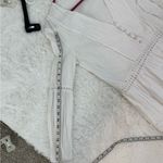 N/Nicholas Cotton White Eyelet Long Sleeve Mini Tiered Dress Size 6 Photo 14