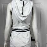 Champion Cotton Blend romper Women's White and Black Trim Shorts Size Small Photo 4