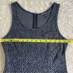 EXPRESS Fitted Circle Skirt Dress Knit Texture Black Grey Small S Photo 7