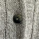 Vintage 90s Beige Linen Floral Cozy Cottagecore Knit Grandma Sweater Vest Small Tan Photo 5