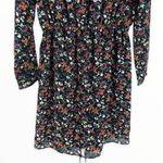 J.Crew  Mercantile Black Versailles Floral Tulip Hem Long Sleeve Short Dress Sz 4 Photo 6