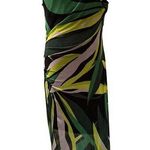 Women’s Donna Morgan Green & Lime Long Bodycon Cocktail Dress Sz 14 Photo 0