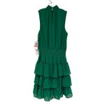 1. State Tiered Ruffle Sleeveless Mini Dress Women's XS Green Dainty Feminine Photo 7