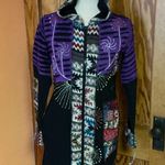 Rising International NWT hippie patchwork Hooded Jacket Size M Photo 7