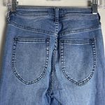 Free People  Women's Blue Highrise Medium Wash Flared‎ Bell Bottom Jeans 26 Photo 5