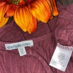 Charlotte Russe Dusty Pink Ribbed Lace-Up Cropped Tank Top | X-SMALL | Photo 5