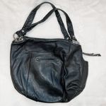 B Makowsky Black Leather Shoulder Bag Photo 1