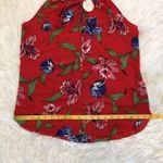 C&E  Women’s floral tassel red Bohemian Tunic halter top size Medium Photo 8