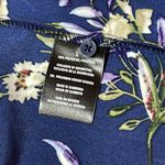 Nicole Miller Sleeveless Dress, Navy Floral Print Size L Photo 11