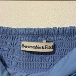 Abercrombie & Fitch  Emerson Poplin Mini Dress Size XS P Puff Sleeve Powder Blue Photo 4