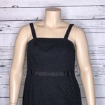 INC International Concepts NWT Size 14W Black Ribbon Bow Cotton Eyelet Dress Photo 1