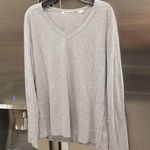 Michael Stars 💕💕 Long Sleeve Vneck T-Shirt ~ Modal Cotton Gray OS Photo 0