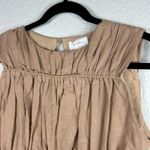 Girl and the Sun Women's Colette Top Crop Brown Opening Back Size L Size L Photo 1