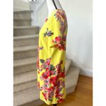 Joules Vibrant Yellow & Red Floral Short Sleeve Shift Dress Size 12 Photo 1