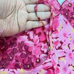 My Michelle Vintage Y2k 90s Floral Pink Slip On Dress  Sz 5/6 Beaded Strap Barbie Photo 10