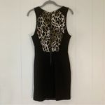 Lush Clothing NWT Lush Black & Leopard Print Bodycon Dress M Photo 1