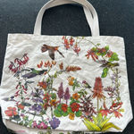 Vintage Wild Cotton Medium Hummingbird Graphic tote bag Red Photo 0