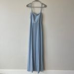 Show Me Your Mumu  Lauren Tie Maxi Dress Steel Blue Chiffon Size Small NWT Photo 2